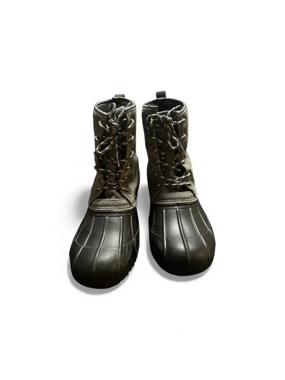 Mens Size 10 Gray and Black Winter Duck Boots